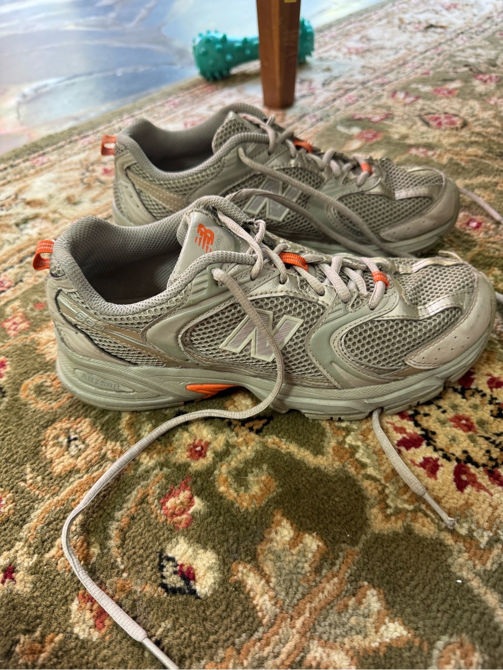 New Balance Running Sneakers with Orange Accents